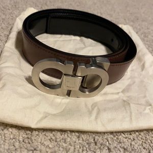 Authentic Mens Salvatore Ferragamo Belt Sz 32